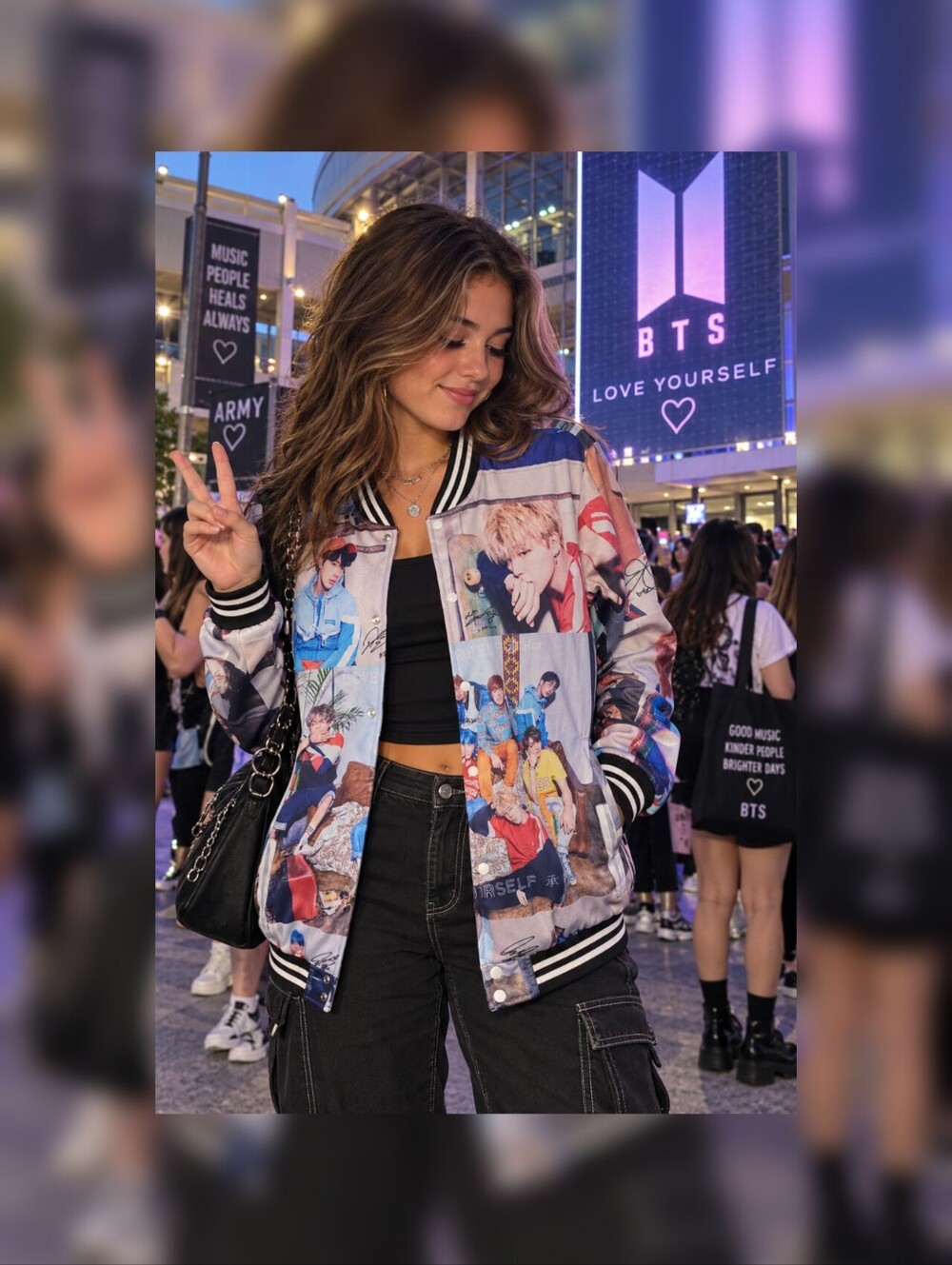 BTS "Love Yourself" Lightweight Varsity-Style Jacket